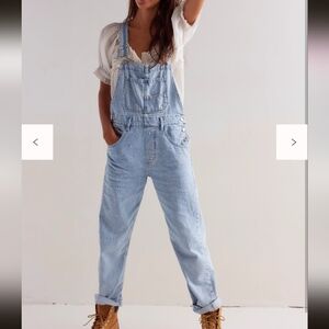 We The Free Blue Moon Ziggy Denim Overalls